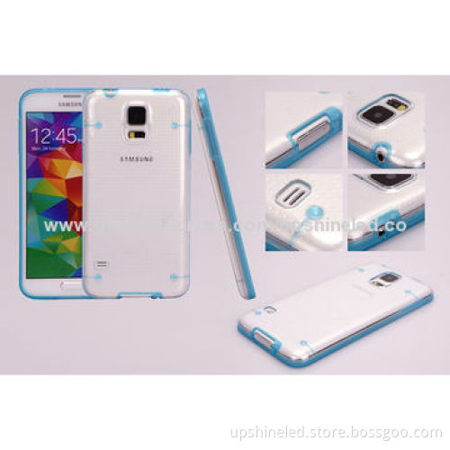 Drop-resistant PC Cases for Samsung Galaxy S5 Decorated by TPU